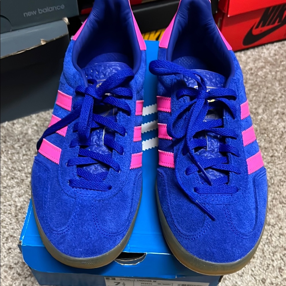 Adidas Blue and Pink Sneakers
